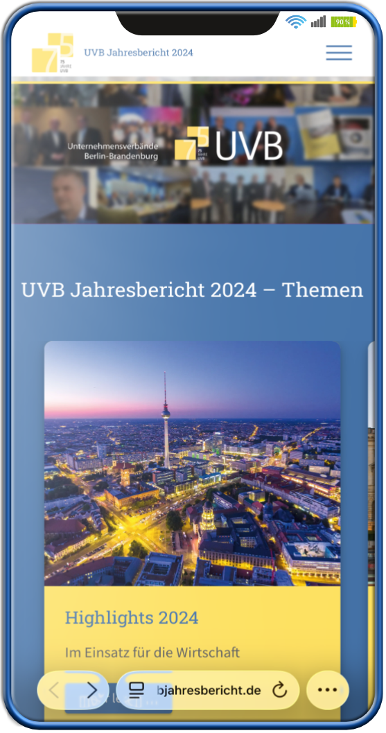 Jahresbericht der Unternehmensverbände Berlin Brandenburg Online Jahresbericht der UVB