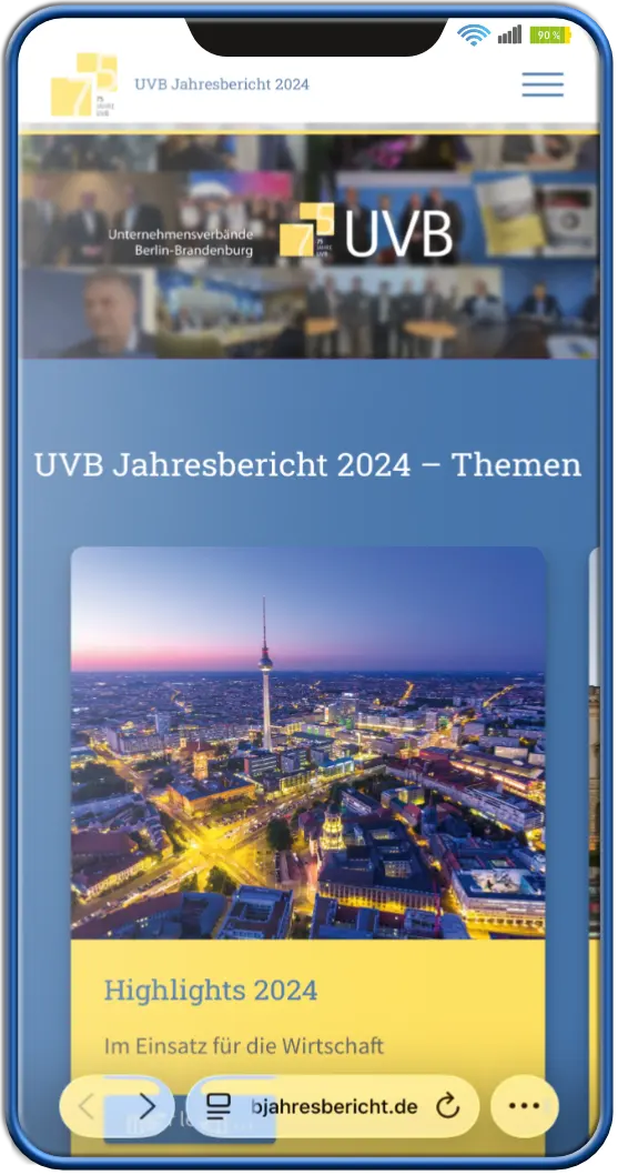 Jahresbericht der Unternehmensverbände Berlin Brandenburg Online Jahresbericht der UVB