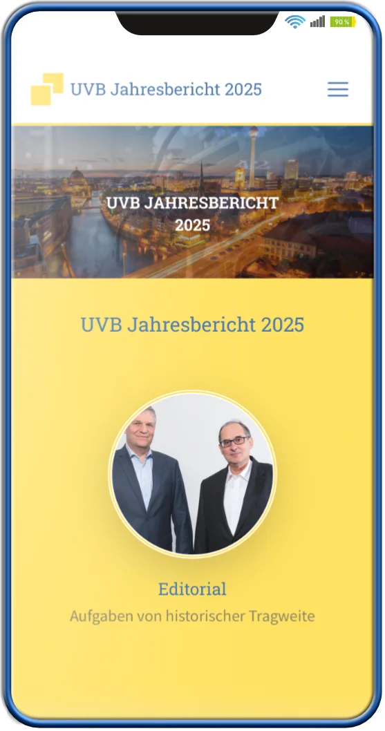 Jahresbericht der Unternehmensverbände Berlin Brandenburg Online Jahresbericht der UVB