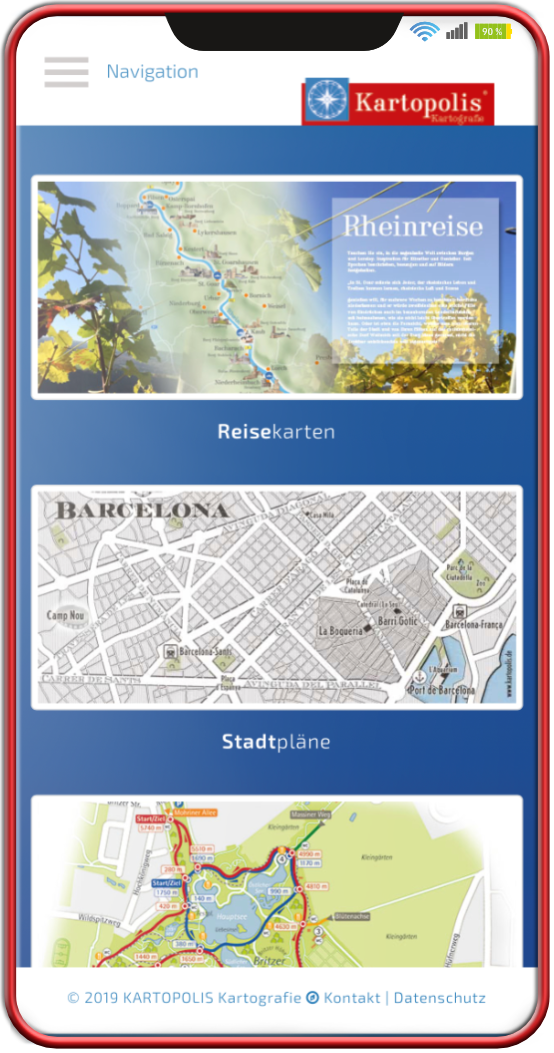 Webseite Kartopolis